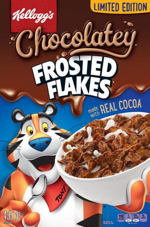 Limited Edition Kellogg's Chocolatey Frosted Flakes, 435g/15oz. (Imported from Canada)